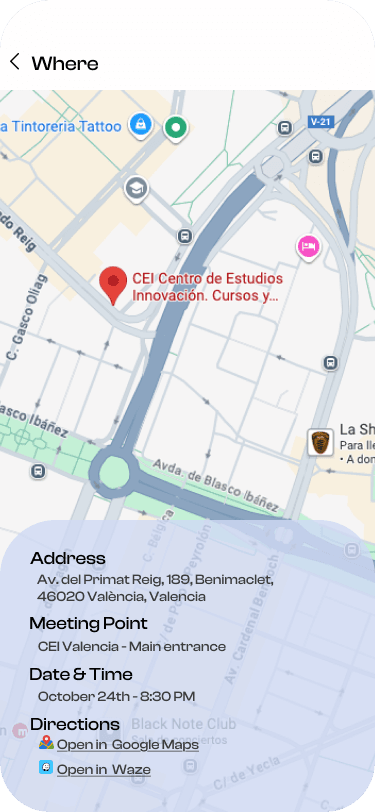 CatchApp — Ubicación y punto de encuentro