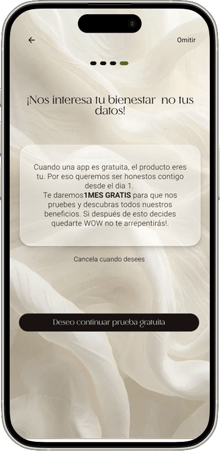 Vibe — Onboarding · Privacidad y prueba