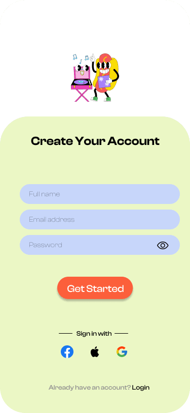 CatchApp — Crear cuenta